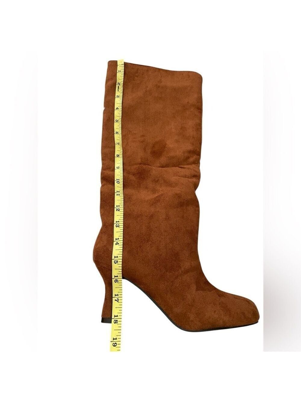 Athlefit Brown Suede Knee High Boots Women's Size 7.5 Wide Calf - Picture 9 of 11
